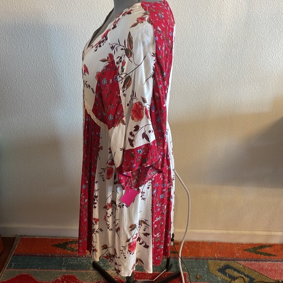 Umgee Flower Print Tunic Large - Picture 3 of 5